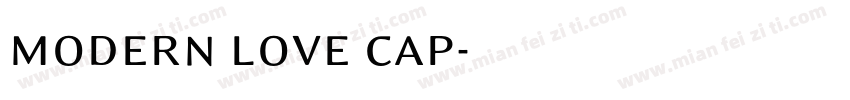 modern love cap字体转换